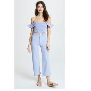 Apiece Apart Merida Pant in Lilac Cropped Wide Leg